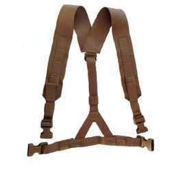 USMC Shoulder Harness Assembly - Coyote Tan - Component of USMC Chest Rig