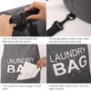 Kimmama Laundry Backpack,Laundry Bag with Adjustable Strap,Dirty Clothes Bag for