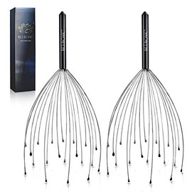 NICEMOVIC Regalos para el Día del Padre para papá y él, paquete de 2 masajeadores de cabeza, rellenos de calcetines para hombres, mujeres y adultos, m