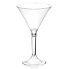 AIOS Plastic Martini Glass 2pc. Capacity 185ml. Pack of 20