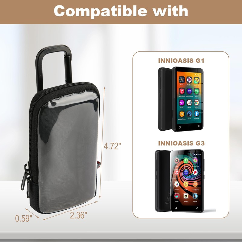 TXEsign MP3 Player Case Travel Bag Compatible with INNIOASIS G1