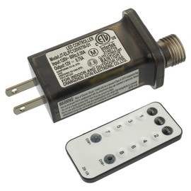 SIGANDG 30V 6W 8 Mode LED Controller with Memory Function and IR Remote Control Low Voltage Transformer for Holiday String Lights,not Fit for 8 Mode with Control Box and 1 Mode String Light(1 pcs)