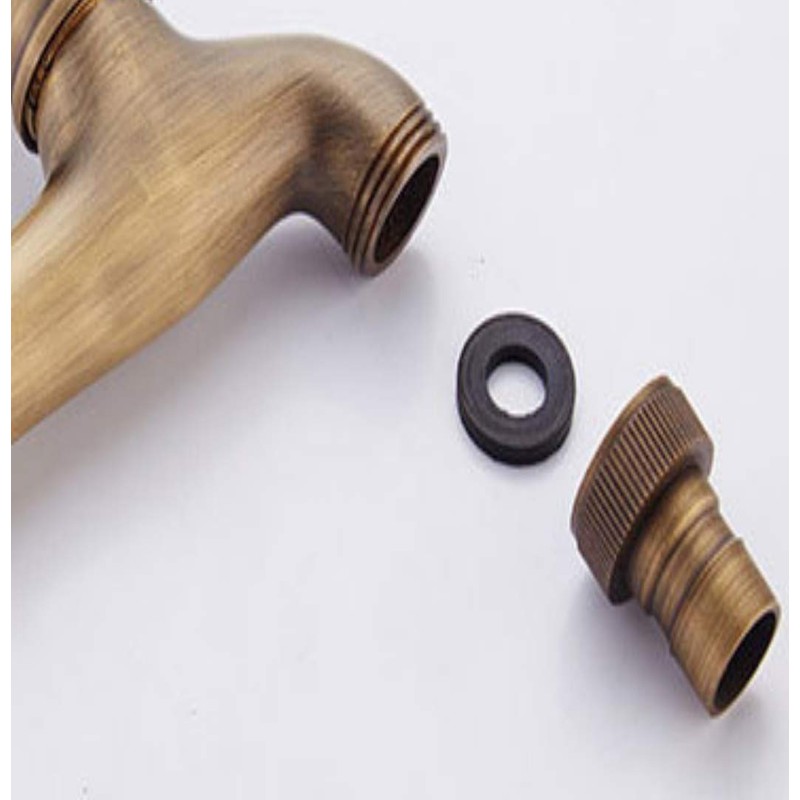 HappyHome Antique Retro Faucet Brass Lavatory Faucet Bathroom Faucet, Gardening