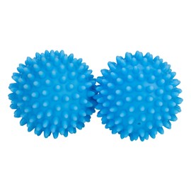 Smart Design Plastic Dryer Balls with Spikes - Set of 2 - Fabric Softener - Eliminates Wrinkles and Reduces Static - for Laundry, Clothes, Fabrics - Blue