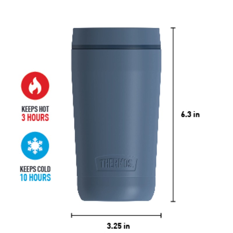THERMOS ALTA SERIES Stainless Steel Tumbler, 12 Ounce, Slate