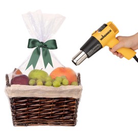 Purple Q Crafts Shrink Wrap Basket Bags For Gift Baskets Clear Cellophane PVC Shrink Bags 16"x 24" (10 Pack)…