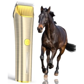 oneisall Horse Clippers,Low Noise Cordless Horse Grooming Kit for Horse Thick and Matted Long Hair