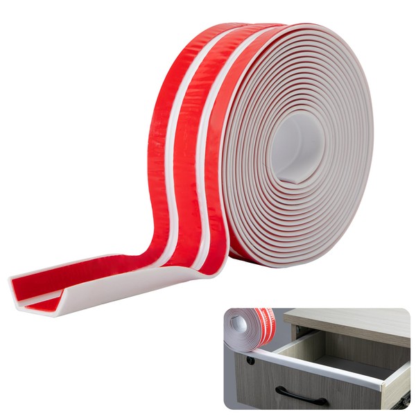 Nkiy Quen 9.8Ft Self-Adhesive Flexible Edge Protector-3/4 Self Adhesive U