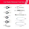 Radio Removal Tool key and Removal Pry Tool Kit Universal