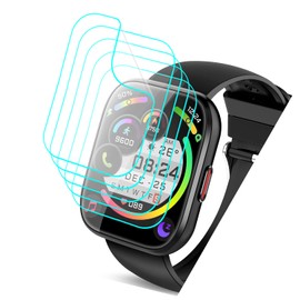 Futanwei for Aycy Smart Watch P114 Screen Protector 1.85" [5 Pack] HD Clear Soft PET Film [Anti-Fingerprint] [Anti-Scratch] [Bubble Free] Compatible for PEFUPEW Ddidbi Paukila Aycy Smartwatch P114