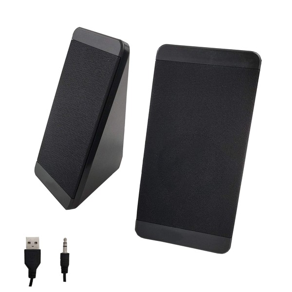 Accod Mini Desktop Speaker Wired Computer Speaker USB Powered Portable