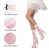 AGDGV 4 Pairs Women's Lace Ankle Socks - Cute Ruffle
