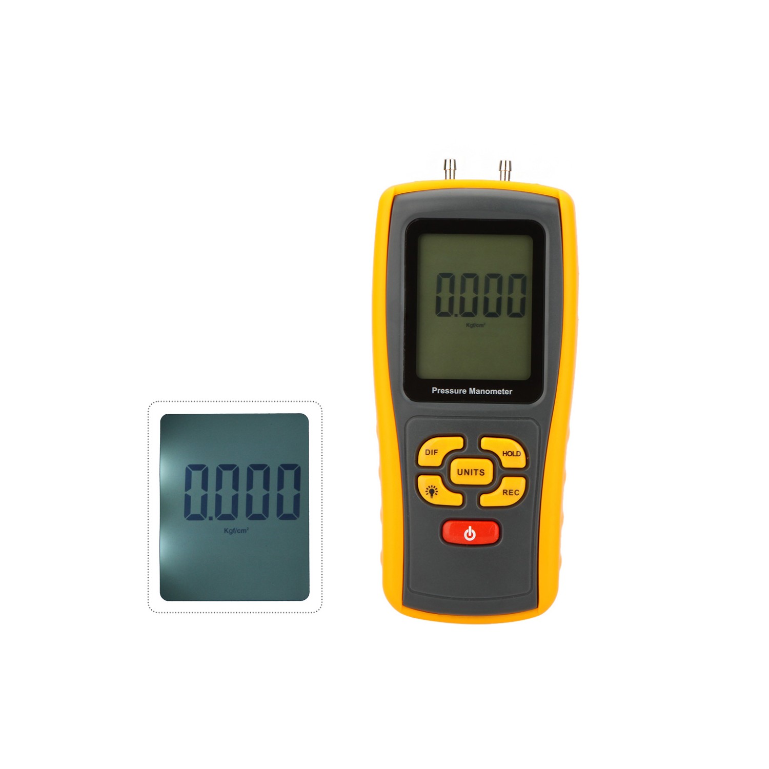 GM510 Portable USB Digital LCD Pressure Manometer Gauge Differential ...