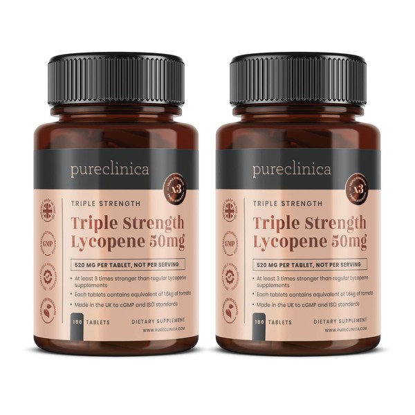 Lycopene 50mg x 360 tablets (2 bottles of 180 tablets