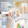 Premium Plastic Shower Curtain Rings Shower Curtain Hooks Gliding on