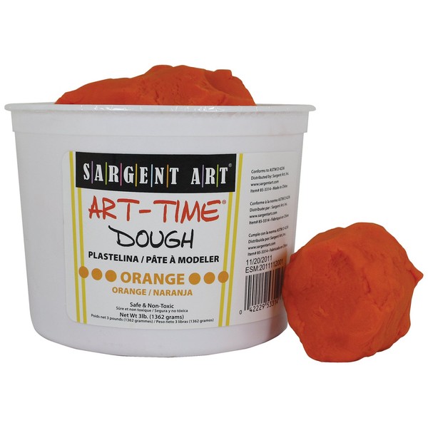 Sargent Art 85-3314 3-Pound Art-Time Dough, Orange