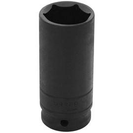 URREA Deep Impact Socket - 3/4” 6-Point Socket with 1/2" Drive & Black Oxide Coating - 7324H