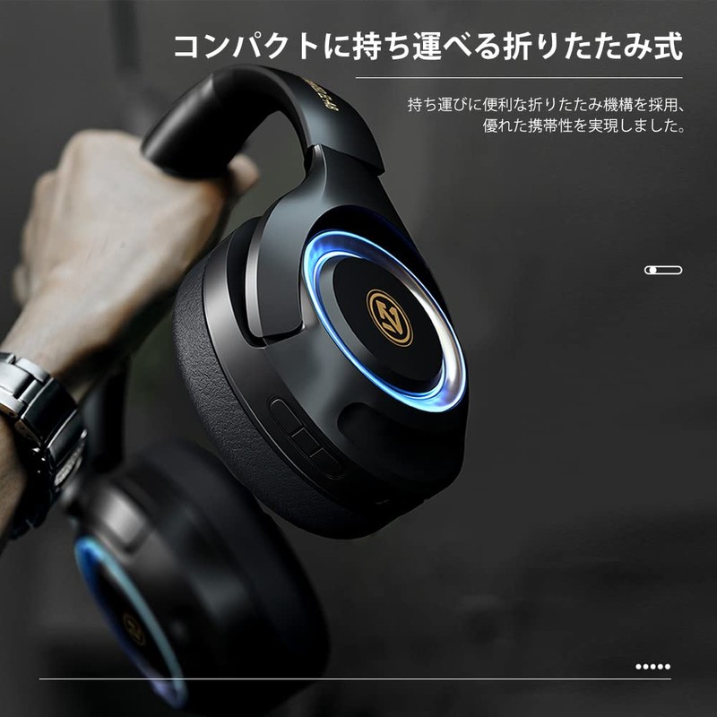 okcsc A8 Gaming Headset, Wireless, Bluetooth, Enclosed, Wired Wireless, SD