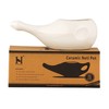 HealthGoodsIn Ceramic Neti Pot, Dishwasher Safe, for Nasal Cleansing +