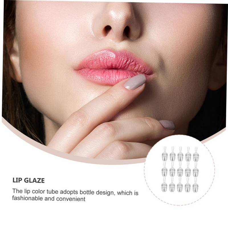 MERRYHAPY 15pcs Honeycomb Lip Gloss Tubes Clear Container Refillable Bottles