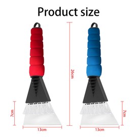 CGEAMDY 2 Pieces Remove Winter Ice Scraper Car, Car Ice Scraper, Winter Snow Shovel, Windscreen Snow Shovel, Portable Ice Scraper for Cars, Winter Care, Windscreen Ice Scraper