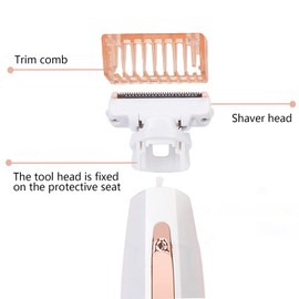 Shaver Trimmer Comb for Finishing Touch Flawless Body Rechargeable Ladies Shaver Trimmer Replacement Comb (1mm,3mm Comb+Sensitive Areas Comb+Brush)