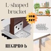 Regipro b L-Shaped Bracket, Shelf Bracket, Stainless Steel, Screws Included,
