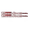 Triton 2x Trailer Decals - Triton Boats By Earl Bentz - NEW Reproduction - FREE SHIP