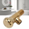 Angle Stop Valve Gold Antique Full Copper Carving Thicken Cold