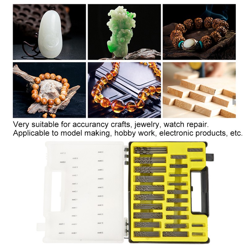 150PCs Spiral Drill Bit Mini Hole Opener Set Hardware Accessory