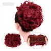Curly Combs Clip In Hair Bun Extensions Easy Stretch Chignon