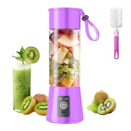 Personal Blender for Shakes and Smoothies - 2025 New Upgrade Cordless Portable Blender USB-C Rechargeable, 380Ml BAP Free Juice Cup, 6 Blades Freshly Squeezed for Picnic/Sprots, 20000Rpm/Min Speed