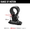Koei Kasei Vibration-Proof Resin Pipe Clamp with T-Bracket for Wall