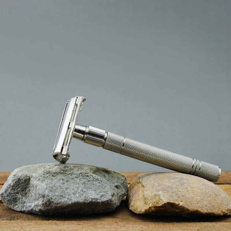 Twist Open Butterfly Style Men's Shaving De Safety Razor (Blades