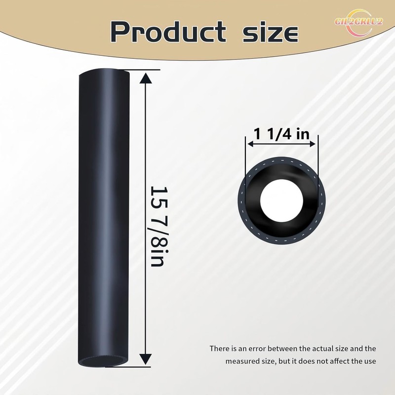 (2 Pack) 1 1/4" ID Gasoline Fuel Filler Neck Hose