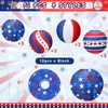 4th of July Paper Lanterns, 12 PCS Independence Day Hanging