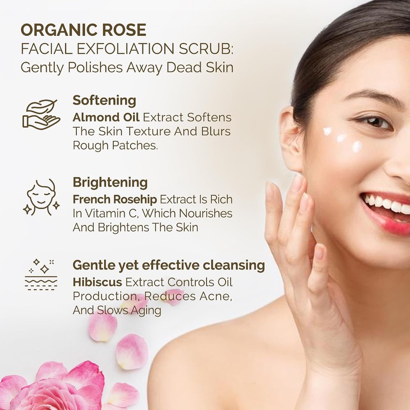Exfoliante Facial De Rosa Con Piedra Pómez: Exfoliante Natural Para