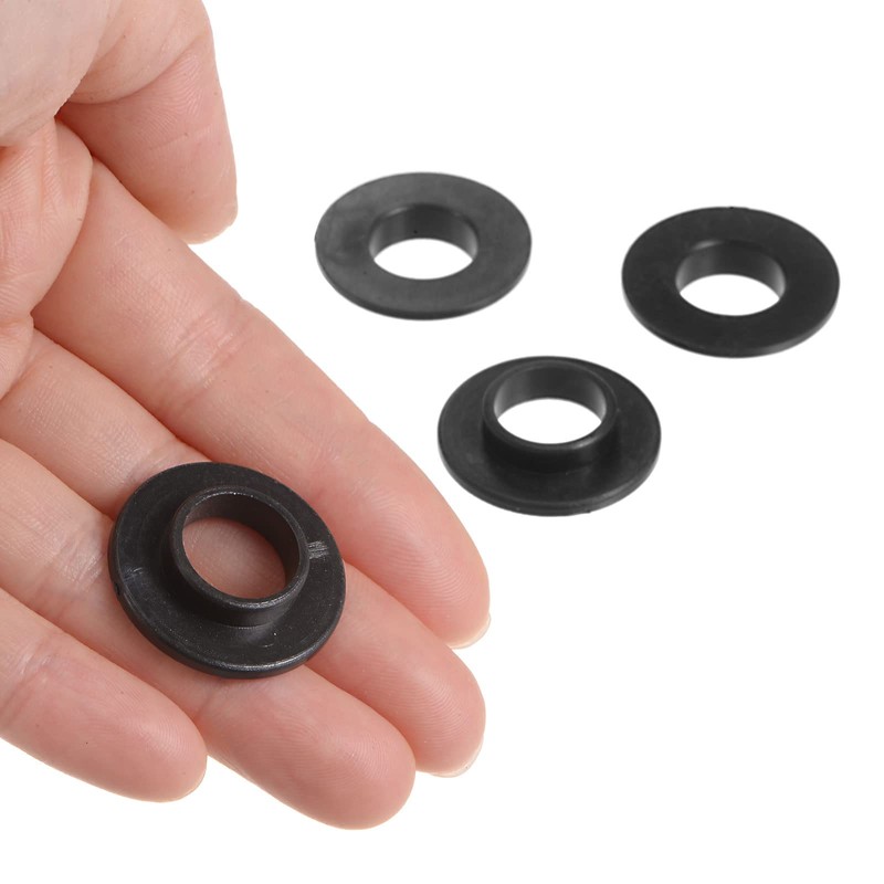 sourcing map 4pcs Flanged Sleeve Bearings 12.1mm Bore 14.7mm OD