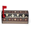 Bear Print Mailbox Covers with Magnetic Standard Size 18x21 and