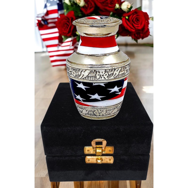 Akanksha Arts Classic Small Mini Cremation Keepsake Urn for Human