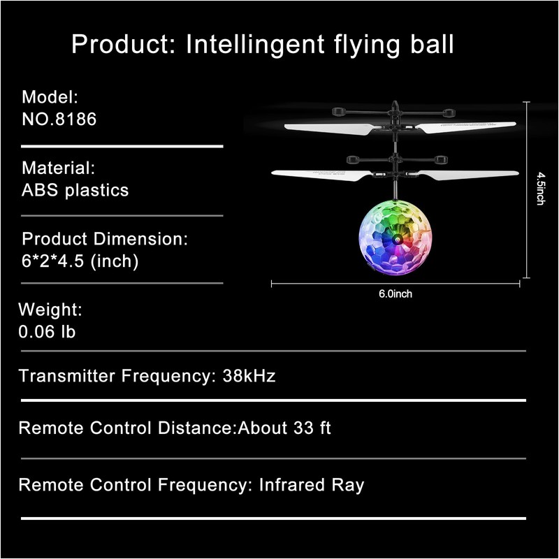 EpochAir Flying Orb Ball Toy, Interactive Floating Ball