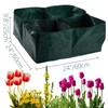 NNTA Raised Garden Planter Fabric Bed, 4 Divided Grids Durable