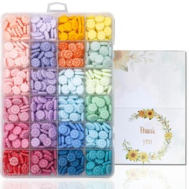 700pcs Wax Seal Beads 24 Color Sealing Wax Beads Sunflower Wax Seal Beads for Wedding Invitations Envelopes Cards Christmas Package Decoration