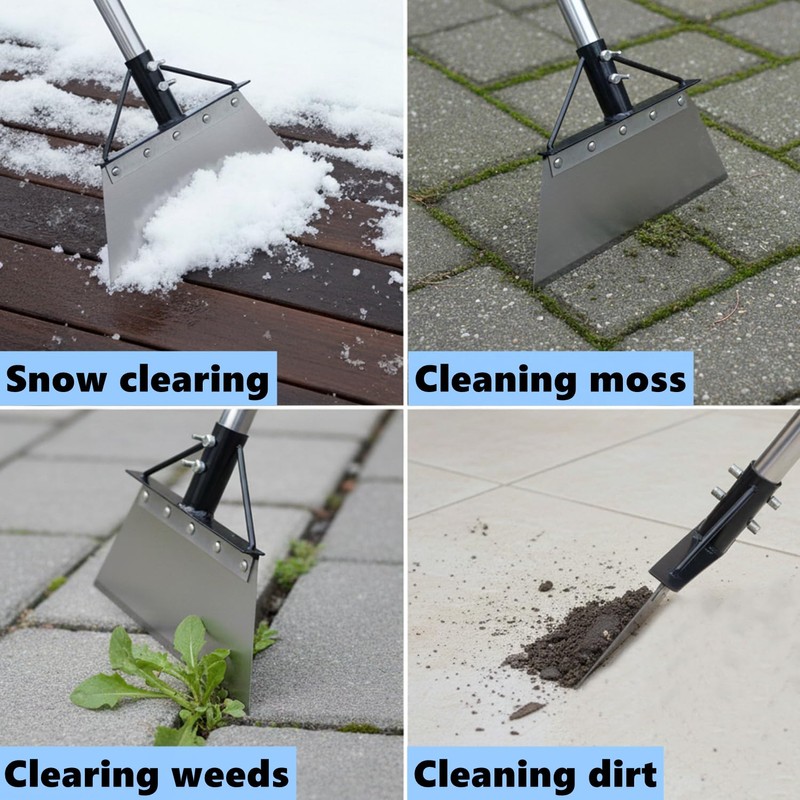WHLZYEVA Flat Shovel, 60in Heavy Duty Garden Shovel with Long
