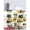 24 Pcs Glitter 40th Birthday Cupcake Toppers for Celebrating Forty