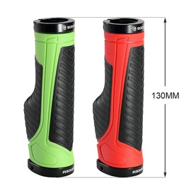 Boenoea Bicycle Handles, Ergonomic Bicycle Grips, Non-Slip Bicycle Handlebar Grips with Aluminium Lock for Bicycle Mountain Bike Folding Bike BMX MTB