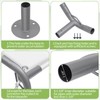 ICITYWALL 6 Leg Carport Kits，High Peak Canopy Fitting Kit with