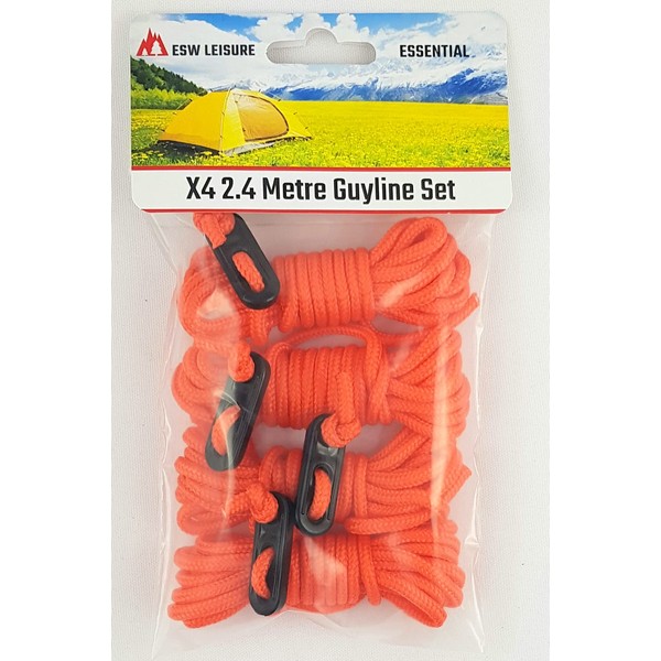 ESW LEISURE Guyline Ropes 4 Pack For Tents Awning Camping
