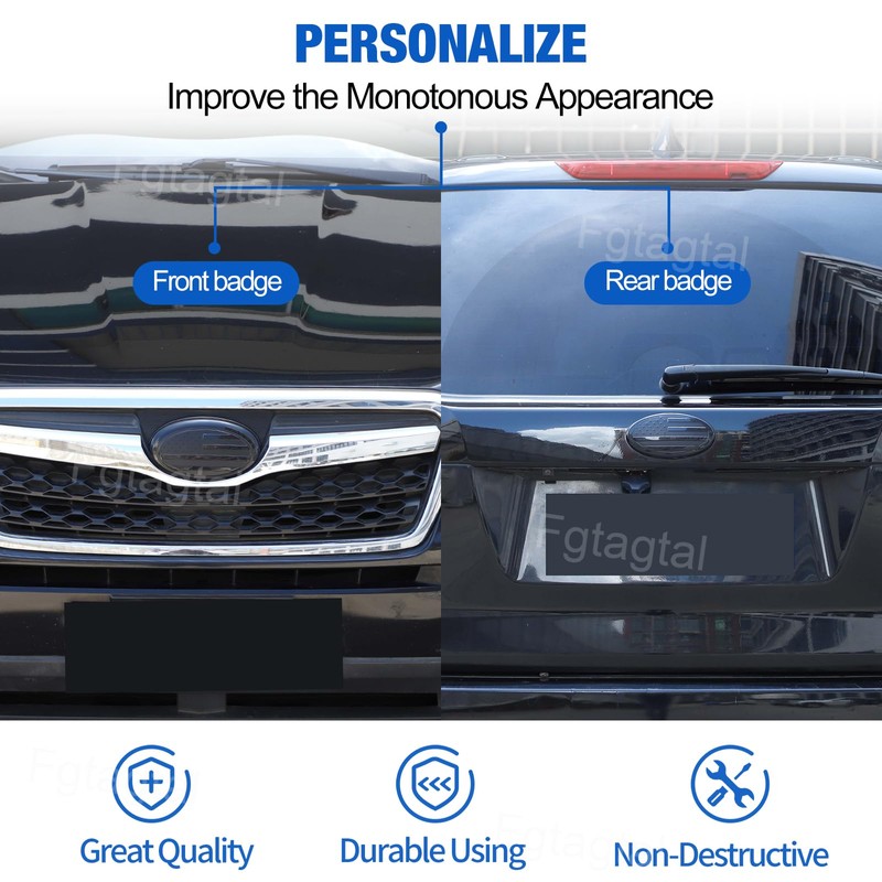 Rear and Front Emblems Trim Cover Fit for Subaru Forester