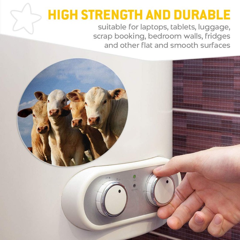 Awesome Vinyl Stickers (Set of 2) 15cm - Cows Farm